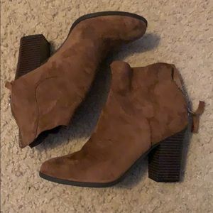 Ankle Booties - Brown
